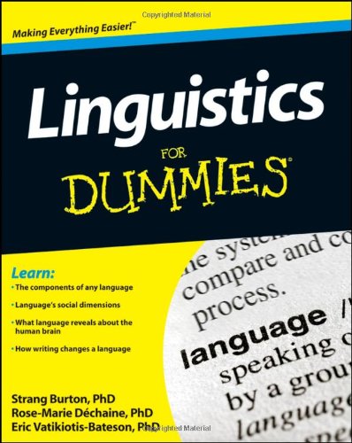 Linguistics for Dummiesï¿½   2012 9781118091692 Front Cover