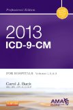 ICD-9-CM 2013 for Hospitals:   2012 9781455745692 Front Cover