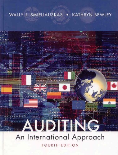 AUDITING:INTL.APPROACH  >CANAD 4th 2006 9780070951693 Front Cover