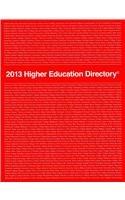 2013 Higher Education Directory:   2012 9780914927693 Front Cover