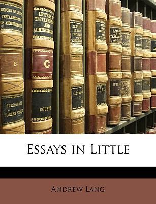 Essays in Little  N/A 9781148017693 Front Cover