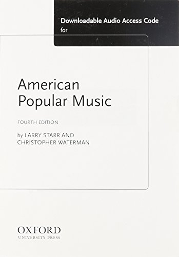 American Popular Music MP3 Download Access Card  4th 2013 9780199316694 Front Cover