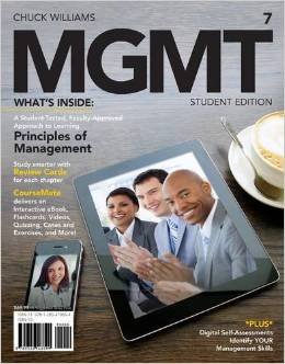 MGMT 7:2015 >INSTRS.ED<        N/A 9781285419695 Front Cover