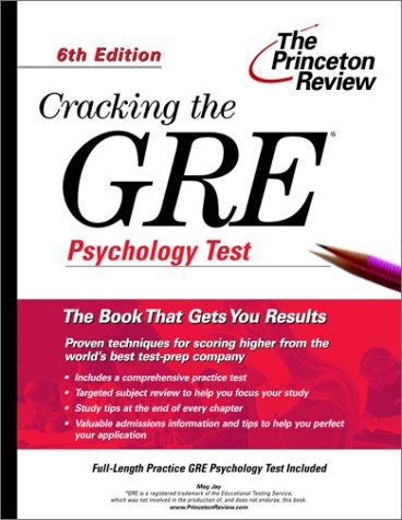 Cracking the GRE Psychology Subject Test 6th 2002 9780375762697 Front Cover