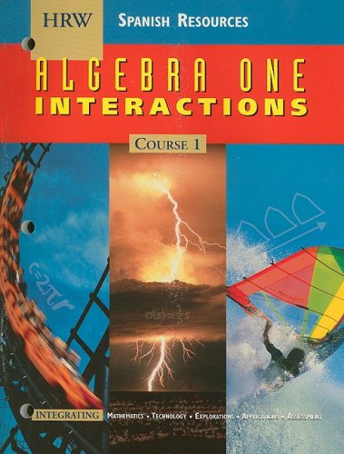 Algebra 1 Course 1 : Spanish Resources: Interactions N/A 9780030512698 Front Cover