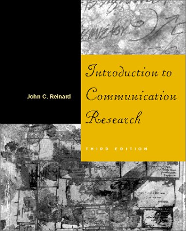 Introduction to Communication Research  3rd 2001 (Revised) 9780072358698 Front Cover