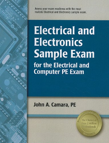 Electrical and Electronics Sample Exam for the Electrical and Computer PE Exam  N/A 9781591261698 Front Cover