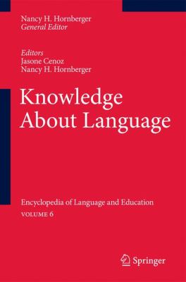 Knowledge about Language  2nd 2010 9789048194698 Front Cover