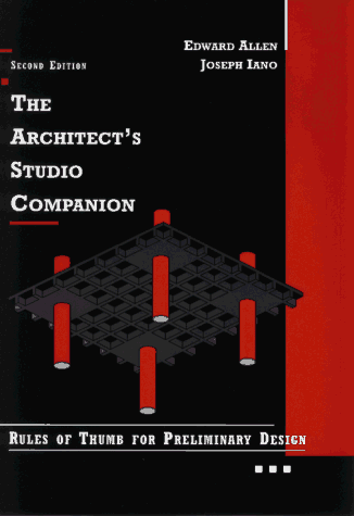 Architect's Studio Companion Rules of Thumb for Preliminary Design 2nd 1995 9780471040699 Front Cover