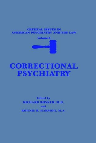 Correctional Psychiatry   1989 9780306430701 Front Cover
