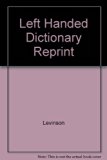 Left-Handed Dictionary Reprint  9780020405702 Front Cover