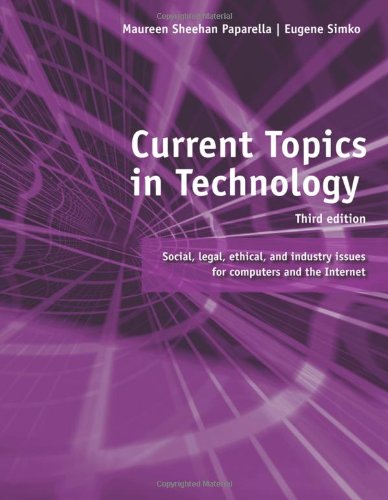 Current Topics in Technology  3rd 2010 (Revised) 9781439038703 Front Cover