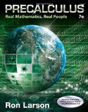 Precalculus: Real Mathematics, Real People  2015 9781305071704 Front Cover
