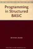 Programming in Structured BASIC  1984 9780023148705 Front Cover