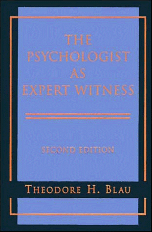 Psychologist As Expert Witness  2nd 1998 9780471178705 Front Cover