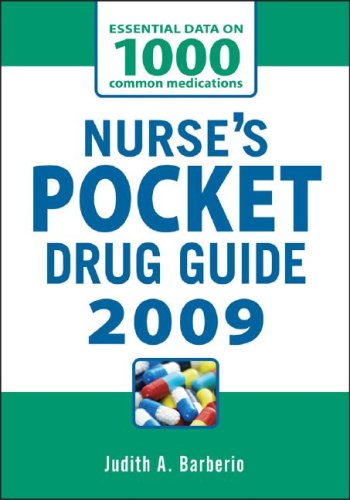 Nurses Pocket Drug Guide 2009  5th 2009 9780071549707 Front Cover