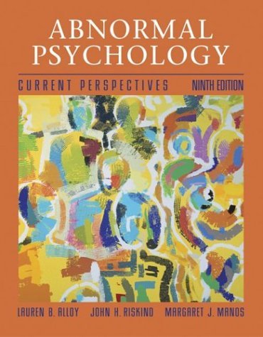 Abnormal Psychology Current Perspectives with MindMAP Plus and PowerWeb 9th 2005 (Revised) 9780072878707 Front Cover
