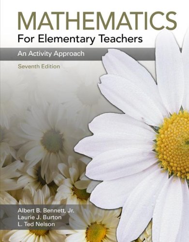Mathematics for Elementary Teachers An Activity Approach 7th 2007 9780073053707 Front Cover