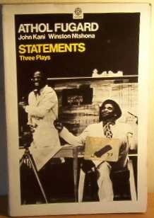 Statements Three Plays  1974 (Reprint) 9780192811707 Front Cover