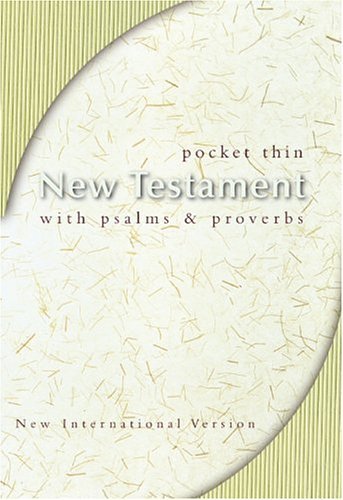 NIV Pocket Thin New Testament with Psalms and Proverbs   1986 9780310905707 Front Cover