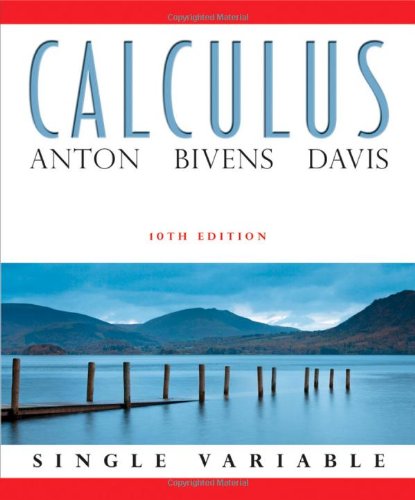 Calculus Single Variable  10th 2012 9780470647707 Front Cover