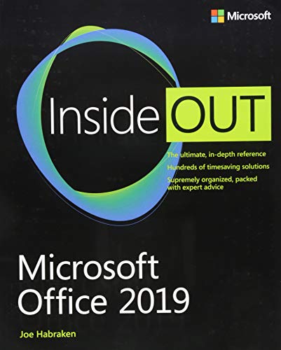 Microsoft Office 2019 Inside Out   2019 9781509307708 Front Cover