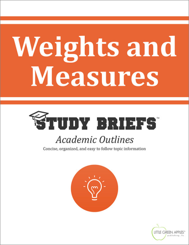Weights and Measures   2015 9781634261708 Front Cover