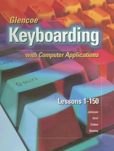 Glencoe Keyboarding with Computer Applications   2000 (Student Manual, Study Guide, etc.) 9780028041711 Front Cover