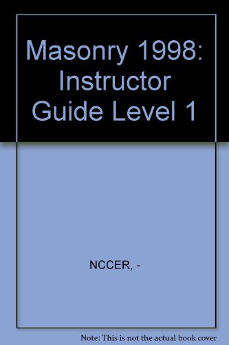 Masonry Instructor Guide  1998 (Revised) 9780130122711 Front Cover