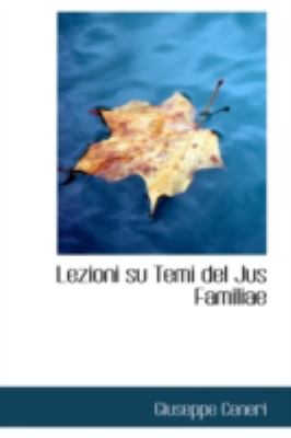 Lezioni Su Temi Del Jus Familiae  N/A 9781110999712 Front Cover