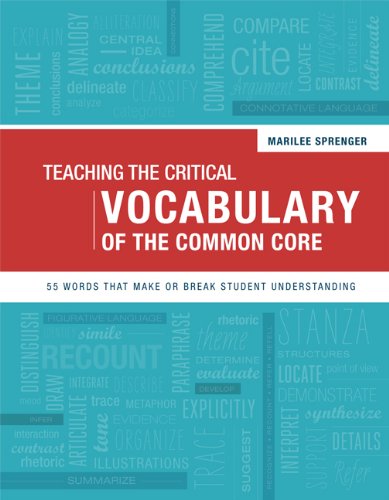 Teaching the Critical Vocabulary of the Common Core 55 Words That Make or Break Student Understanding N/A 9781416615712 Front Cover