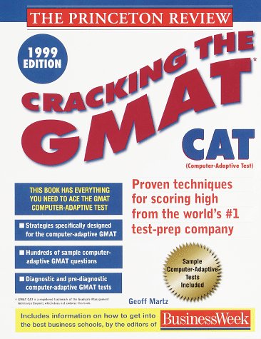 Cracking the GMAT CAT, 1999 Edition Student Manual, Study Guide, etc.  9780375751714 Front Cover