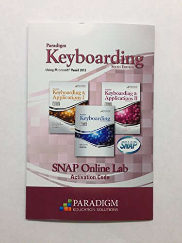 KEYBOARD.+APPL.:SESS.1-60-SNAP N/A 9780763857714 Front Cover