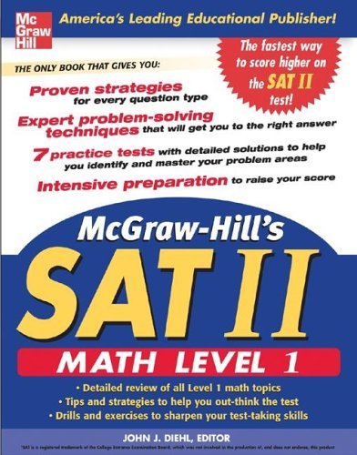 McGraw-Hill's SAT Math Level 1   2006 9780071456715 Front Cover