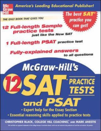 McGraw-Hill's 12 Practice SATs and PSAT   2007 9780071475716 Front Cover