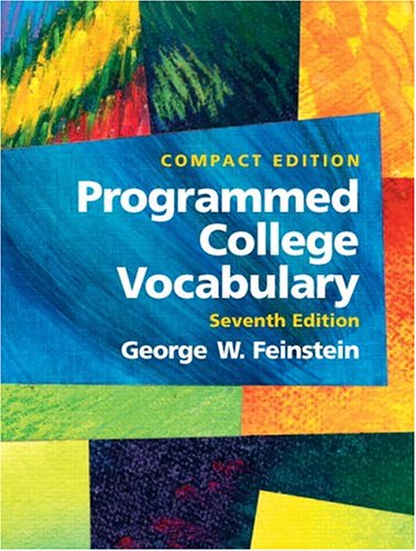 Programmed College Vocabulary Compact Edition 7th 2006 (Revised) 9780131928718 Front Cover