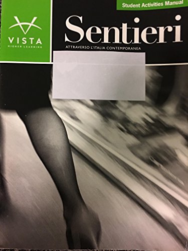 Sentieri Student Activities Manual  N/A 9781605761718 Front Cover