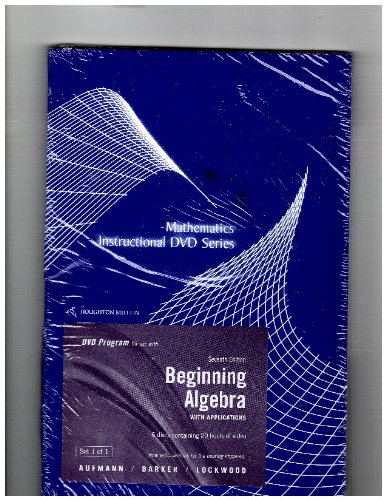 Algebra with Applications  7th 2008 9780618820719 Front Cover