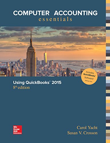 Computer Accounting Essentials Using Quickbooks 2015  8th 2016 9781259178719 Front Cover