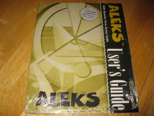 ALEKS for Mathematics, 11 Weeks Standalone   2000 9780072453720 Front Cover
