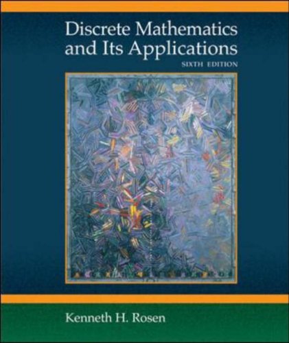 Discrete Mathematics and Its Applications  6th 2007 (Revised) 9780073229720 Front Cover