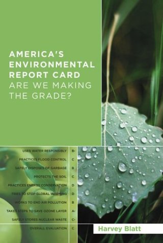 America's Environmental Report Card Are We Making the Grade?  2006 9780262025720 Front Cover