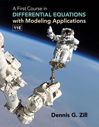 A First Course in Differential Equations With Modeling Applications:   2017 9781305965720 Front Cover