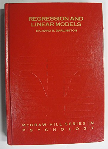 Regression and Linear Models   1990 9780070153721 Front Cover