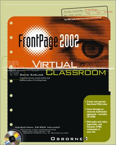 FrontPage 2002 Virtual Classroom   2001 9780072191721 Front Cover