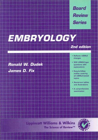 High-Yield Embryology 2nd 1998 (Revised) 9780683302721 Front Cover