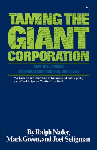 Taming the Giant Corporation  N/A 9780393008722 Front Cover