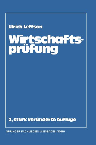 Wirtschaftsprï¿½fung  2nd 1980 9783409350723 Front Cover