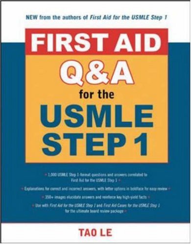 First Aid(tm) Q&amp;a for the USMLE Step 1   2007 9780071481724 Front Cover