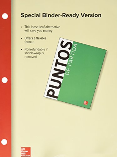 PUNTOS DE PARTIDA(LOOSELEAF)            N/A 9781259622724 Front Cover